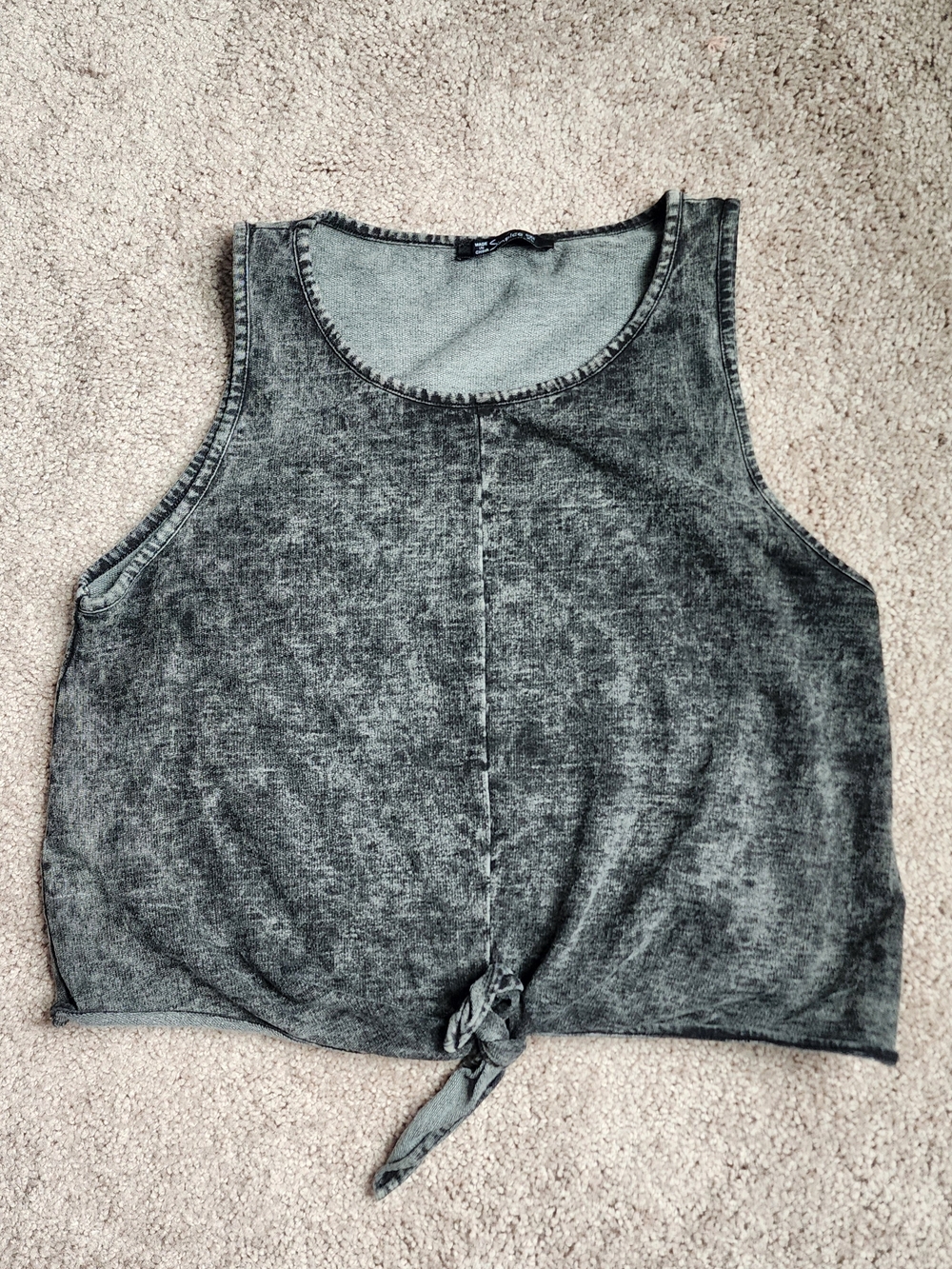 Tie-Front Crop Tank Top